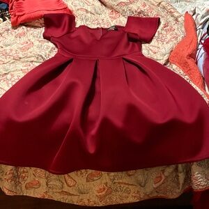 Elegant Dress in Rich Red